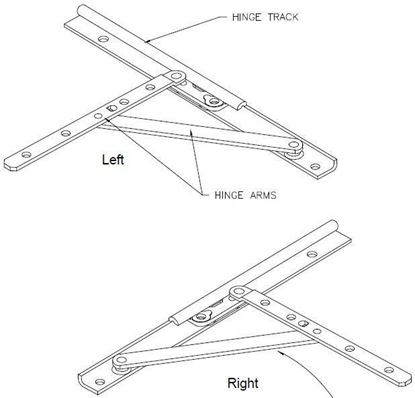 Picture of Norco Casement Hinge Set NC107