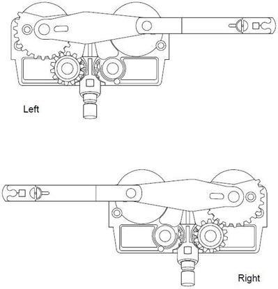 Picture of Pozzi Operator Dyad-Arm For Frame Width Less Than 23 Inches PC102