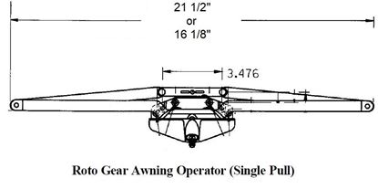 Picture of Caradco Awning Operator and Keeper CA101