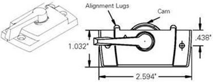 Picture of Norco Double Hung Sash Lock ND107