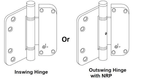 Picture of Weather Shield Swing Door Adjustable (Vertical) Hinge WH108